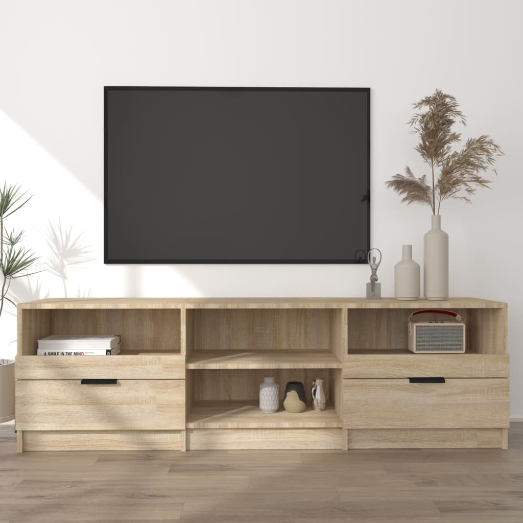 vidaXL TV skapītis, ozolkoka krāsa, 150x33,5x45 cm, inženierijas koks