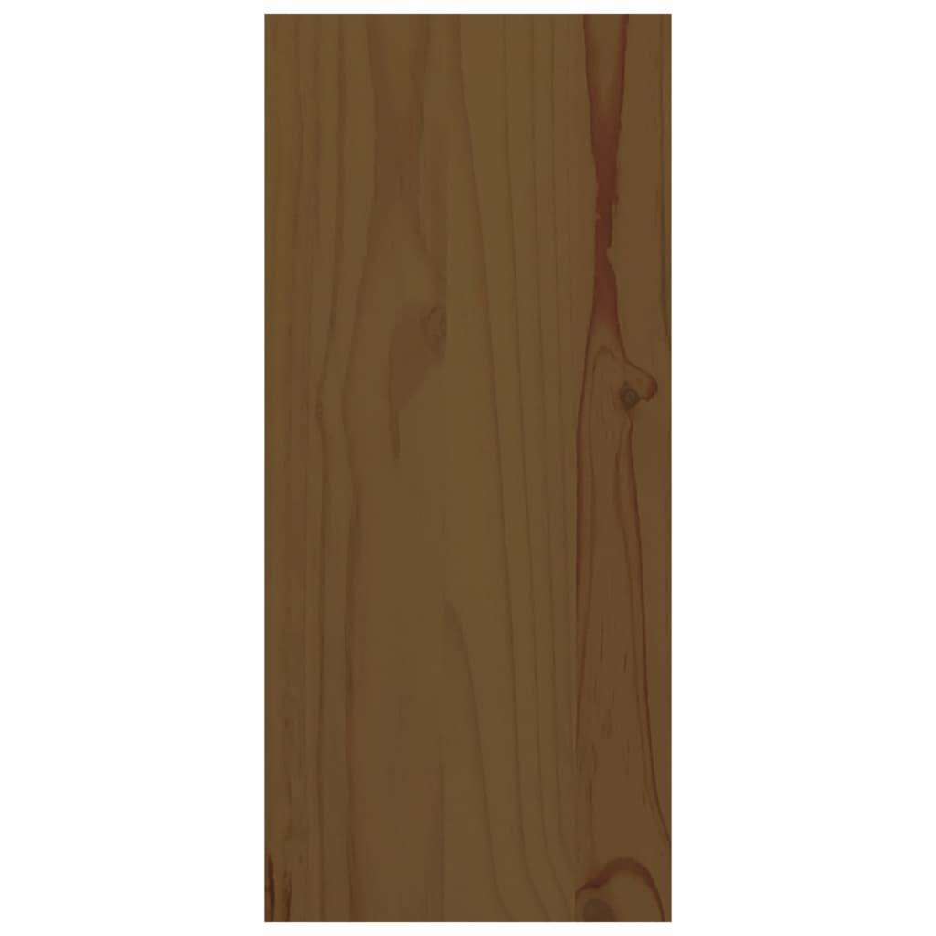 vidaXL vīna pudeļu plaukts, medus brūns, 56x25x56 cm, priedes koks