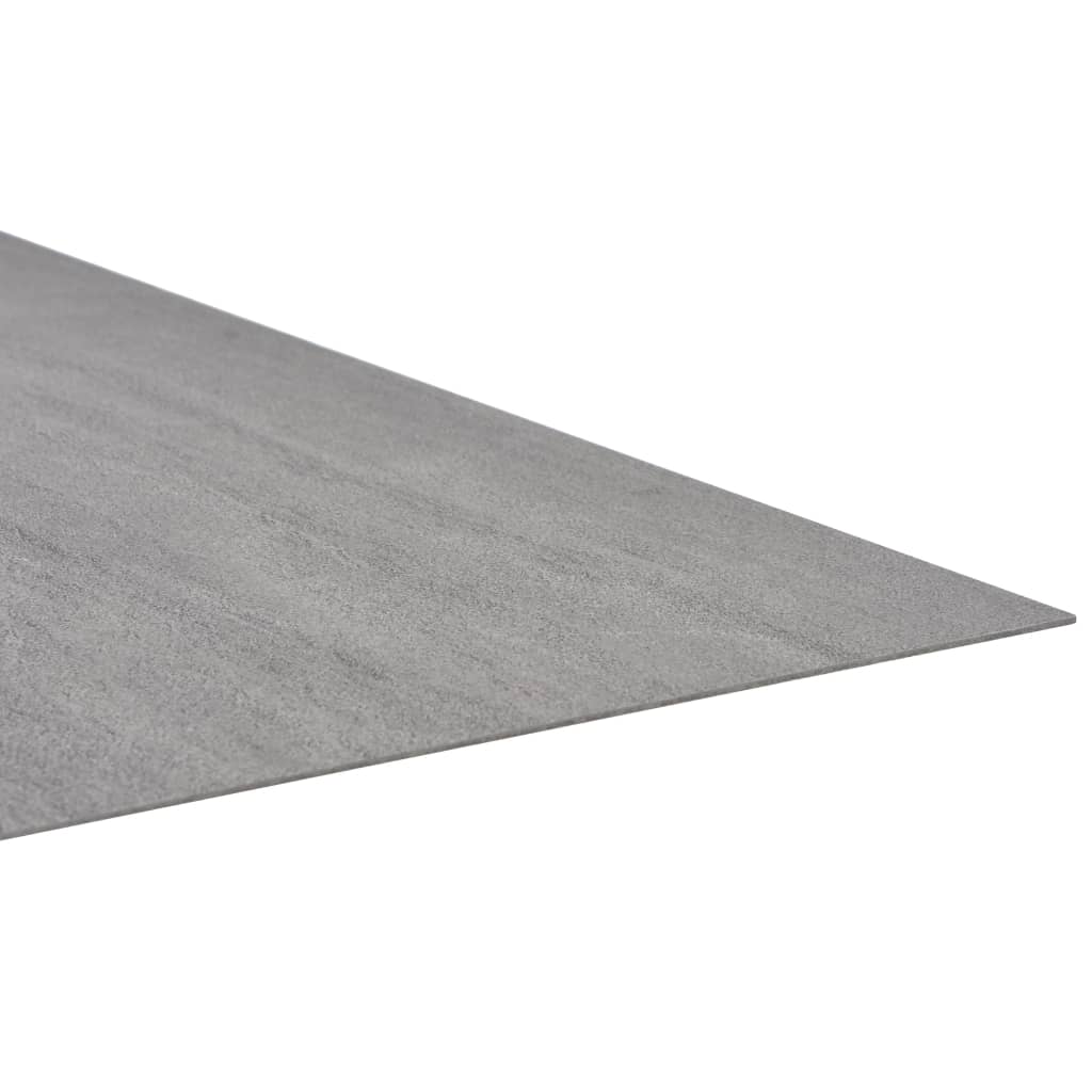 vidaXL grīdas flīzes, pašlīmējošas, 5,11 m², PVC, pelēks punktojums