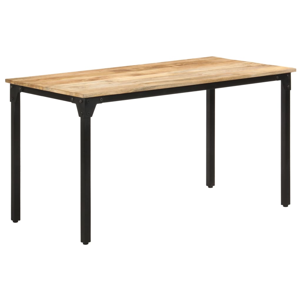 vidaXL virtuves galds, 140x70x76 cm, neapstrādāts mango koks