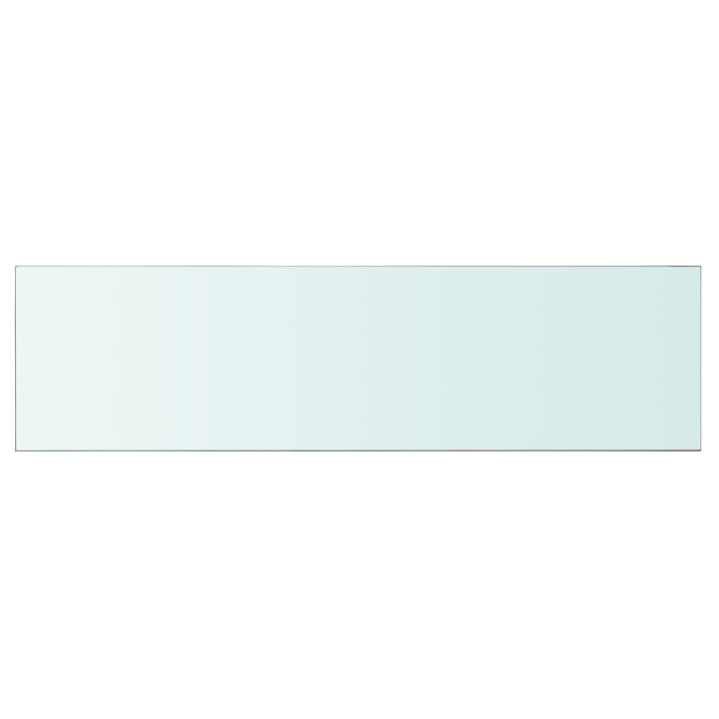 vidaXL stikla plauktu paneļi, 2 gab., 110x30 cm, caurspīdīgi