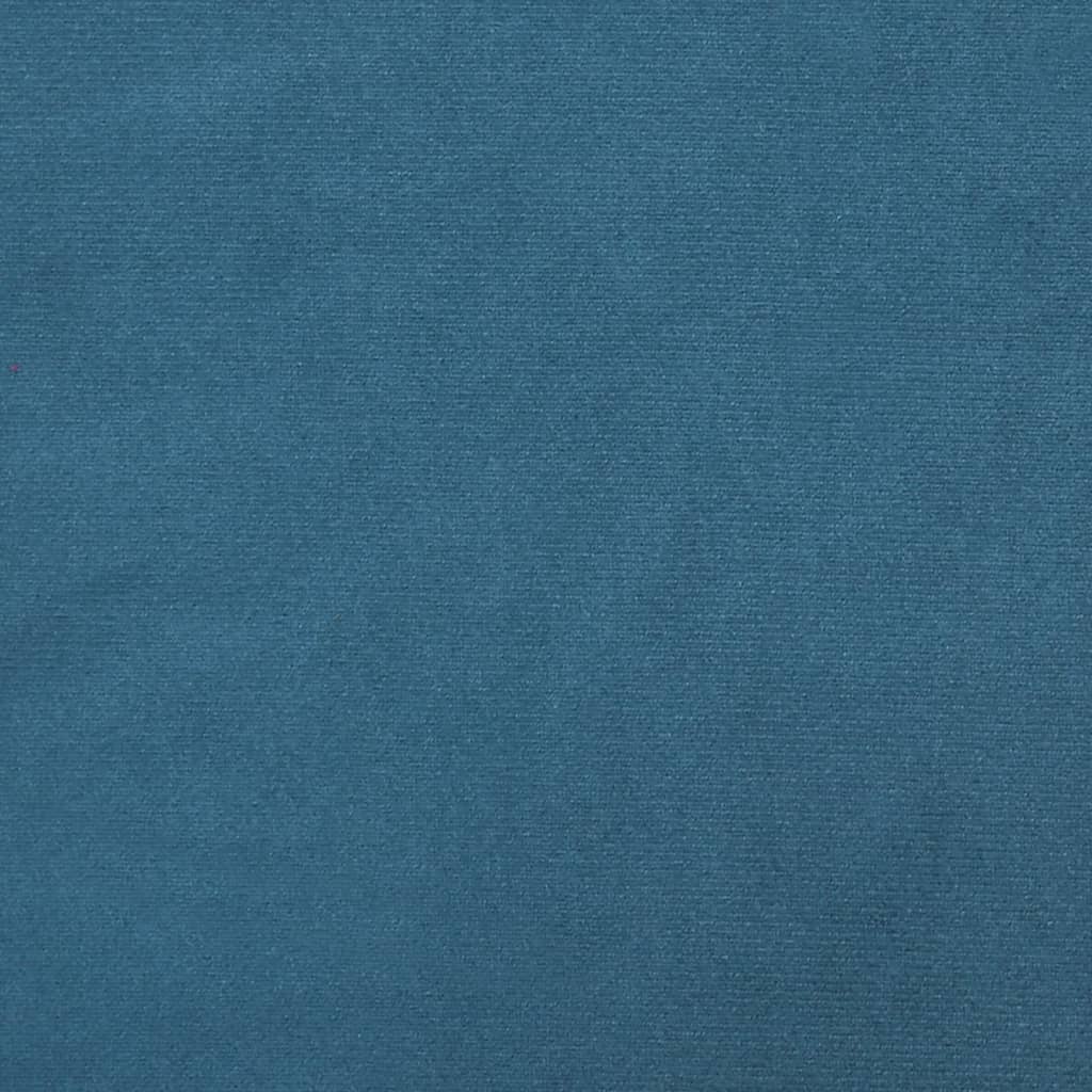 vidaXL L-formas dīvāngulta, zila, 271x140x70 cm, samts