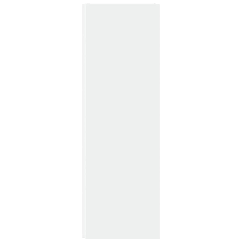 vidaXL stūra plaukts, balts, 33x33x100 cm, kokskaidu plātne