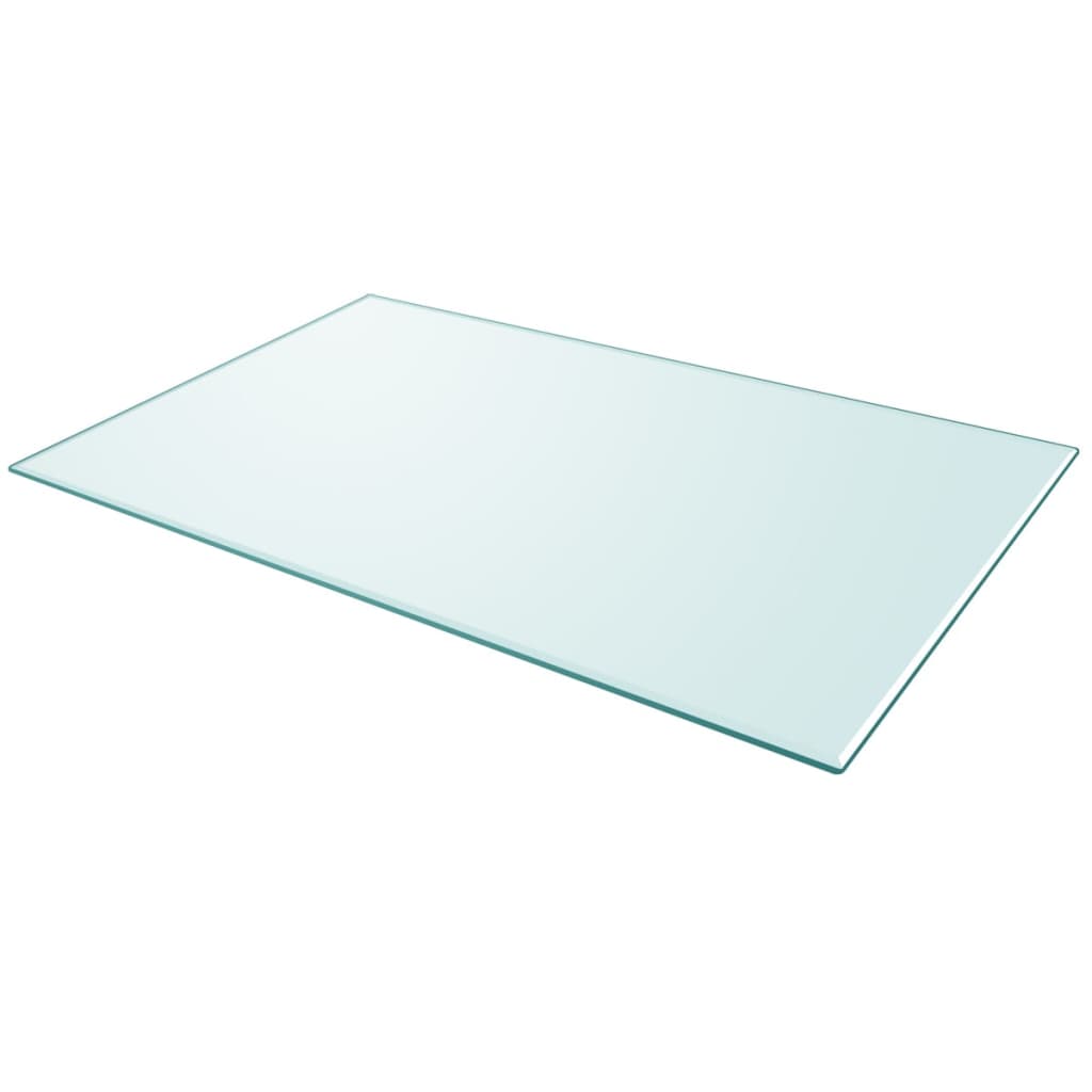 vidaXL galda virsma, 1000x620 mm, četrstūraina, rūdīts stikls