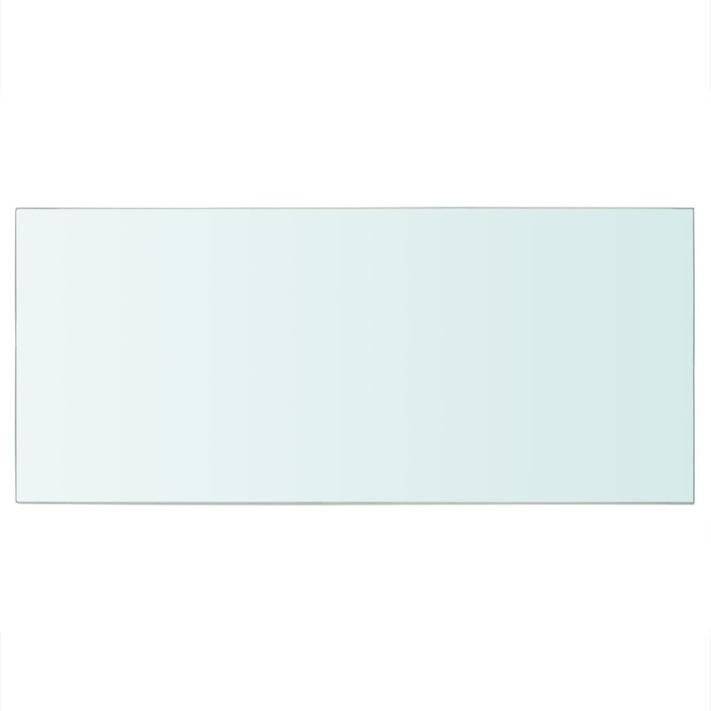 vidaXL sienas plaukti, 2 gab., 50x25 cm, caurspīdīgs stikls