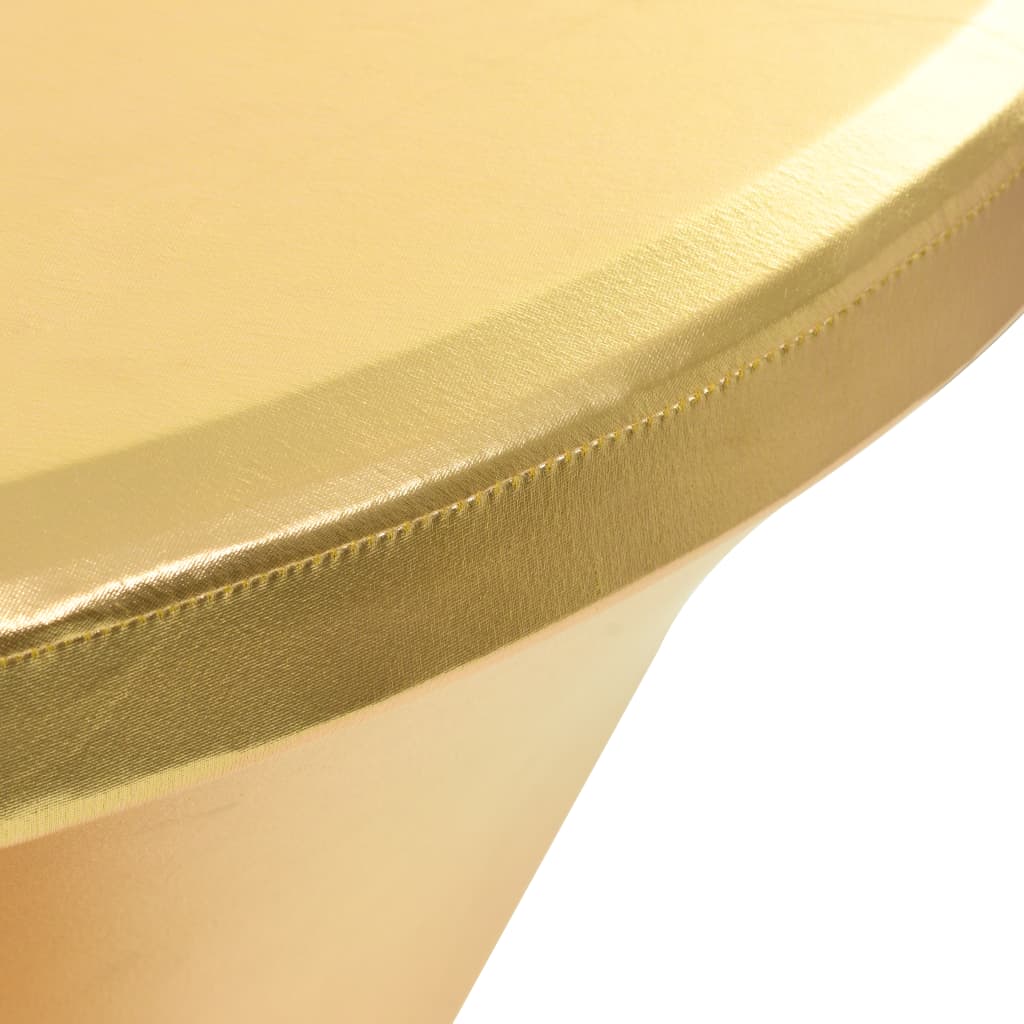 vidaXL galdauti, 2 gab., elastīgi, 80 cm, zelta krāsā