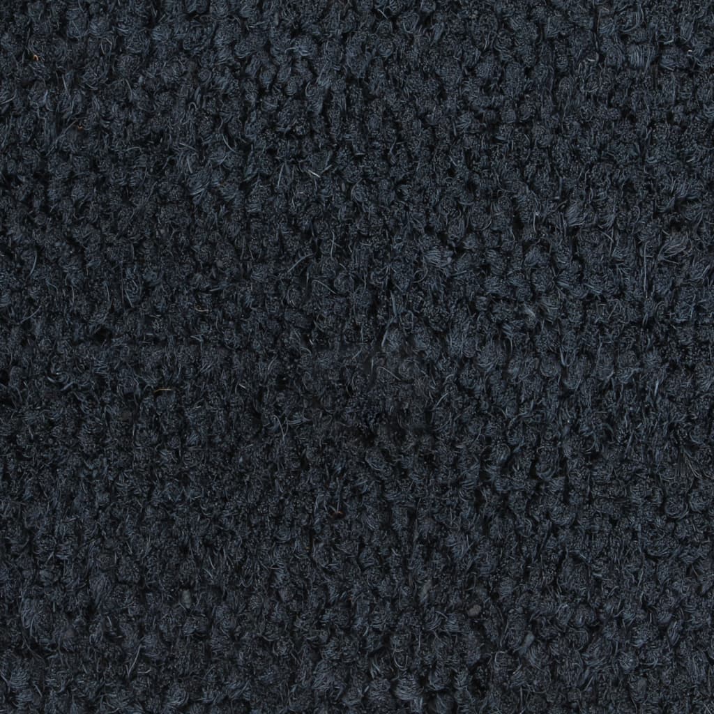 vidaXL durvju paklājs, tumši pelēks, 80x100 cm, pūkaina kokosa šķiedra