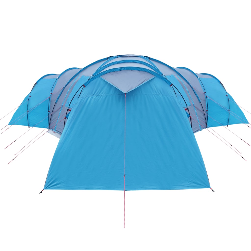 vidaXL ģimenes telts 12 personām, zila, ūdensnecaurlaidīga