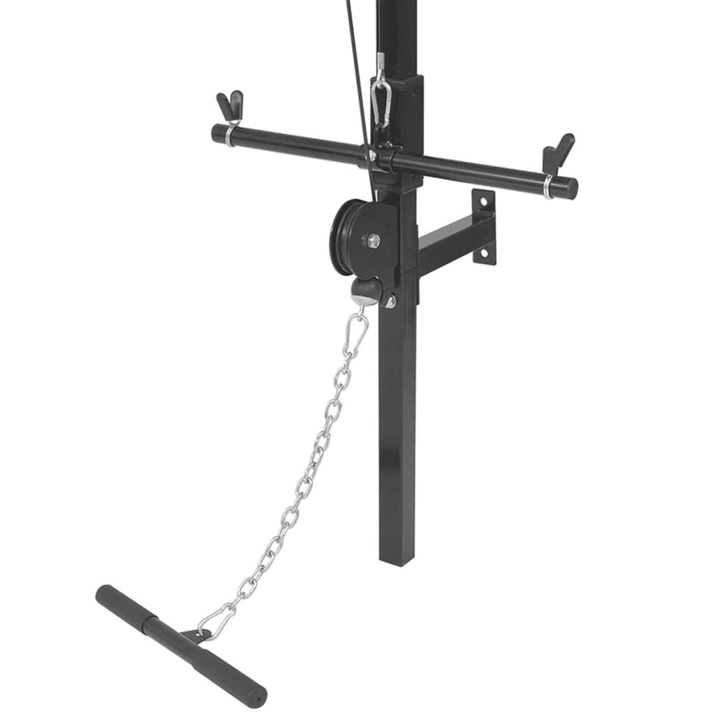 vidaXL spēka stacija ar hantelēm un svaru stieni, 60,5 kg