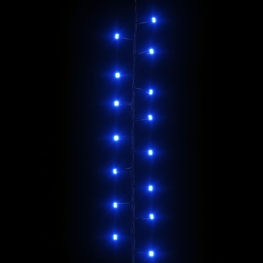 vidaXL LED lampiņu virtene ar 1000 LED, zila, 25 m, PVC