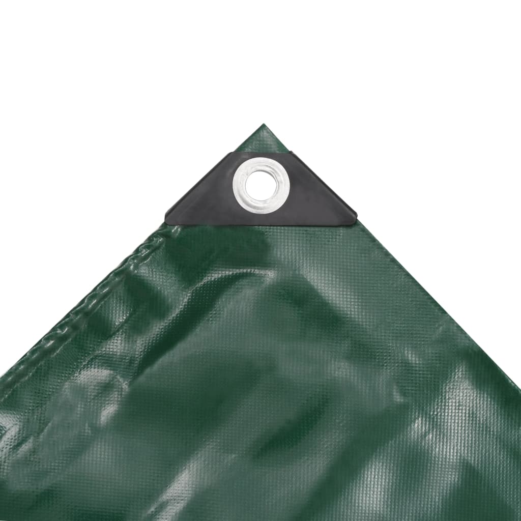 vidaXL brezenta pārklājs, 650 g/m², 1,5x20 m, zaļš