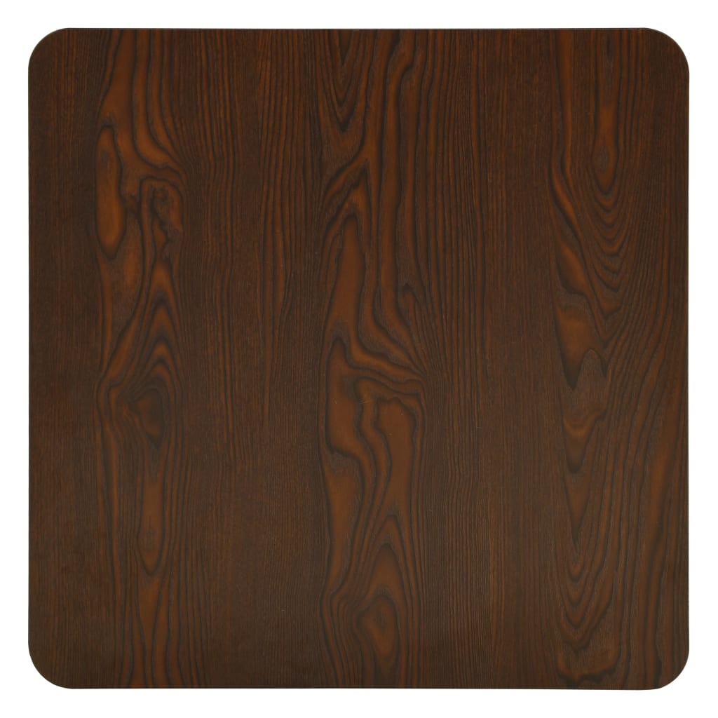 vidaXL bistro galds, 70x70x107 cm, tumša pelnu krāsa