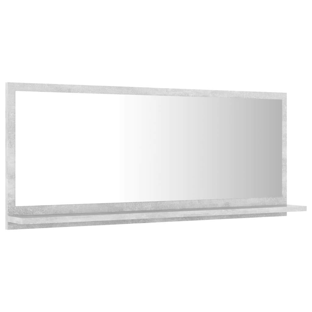 vidaXL vannasistabas spogulis, betona pelēks, 90x10,5x37 cm