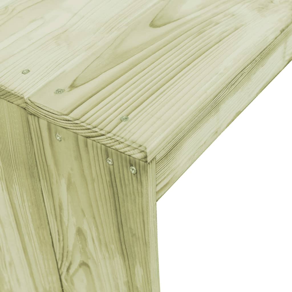 vidaXL bāra galds, 170x60x110 cm, impregnēts priedes koks