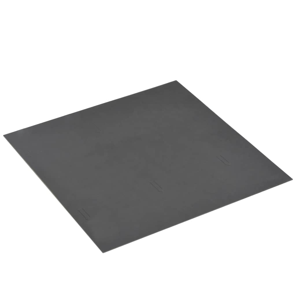 vidaXL grīdas flīzes, pašlīmējošas, 5,11 m², melns raksts, PVC