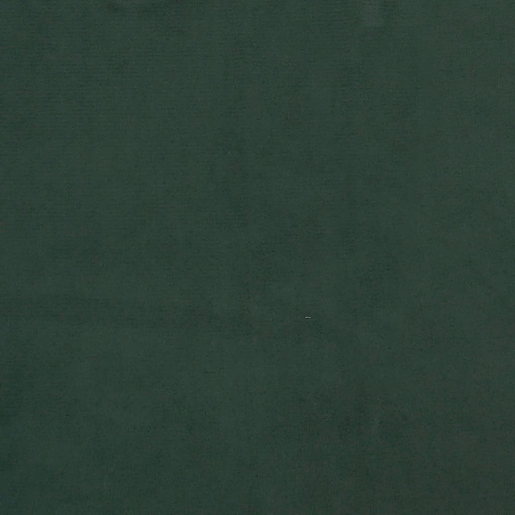 vidaXL gultas galvgalis, 80x7x78/88 cm, tumši zaļš samts