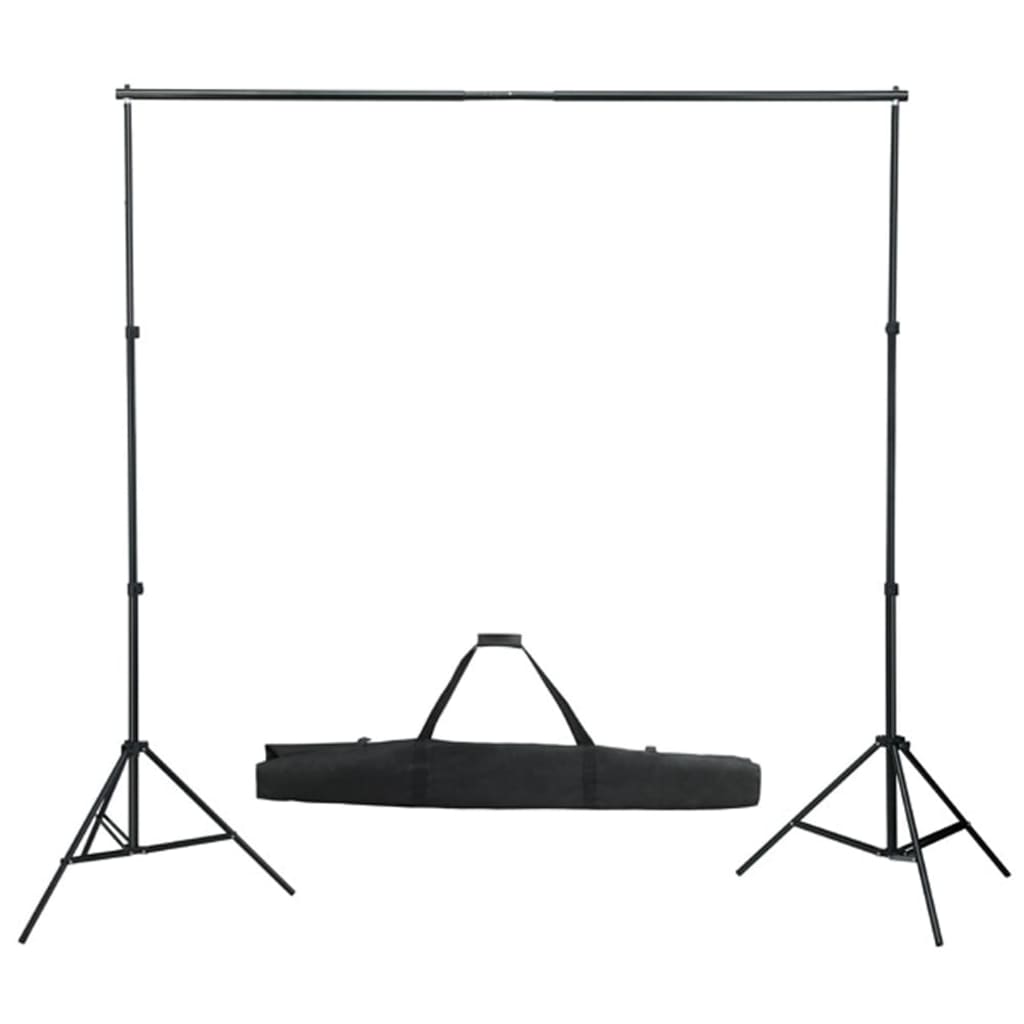 vidaXL fotostudijas komplekts, gaismas un fons
