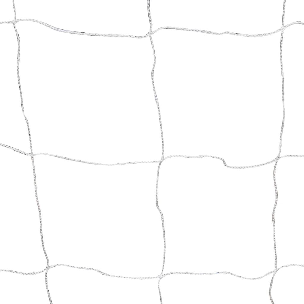 vidaXL futbola vārti ar tīklu, 2 gab., 182x61x122 cm, tērauds, balti