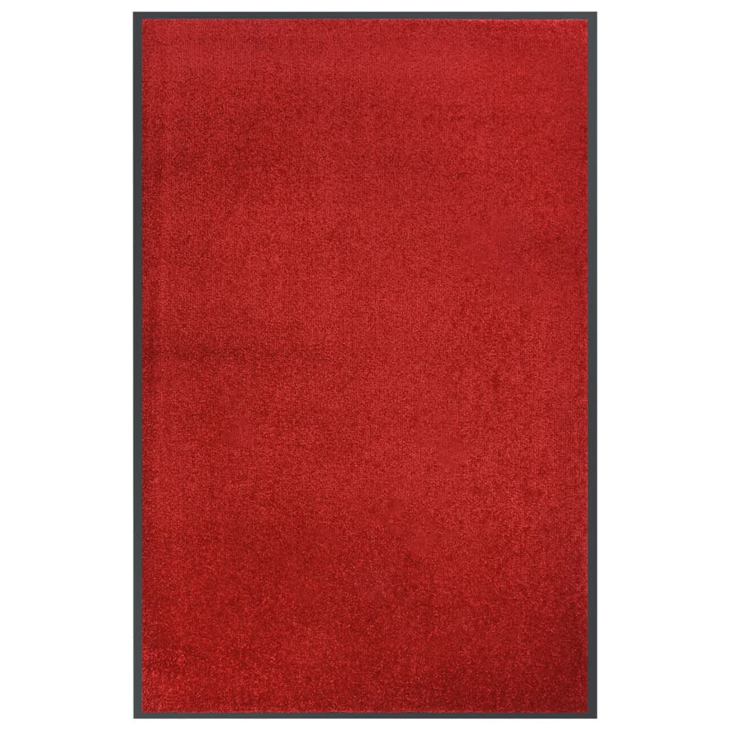 vidaXL durvju paklājs, sarkans, 80x120 cm