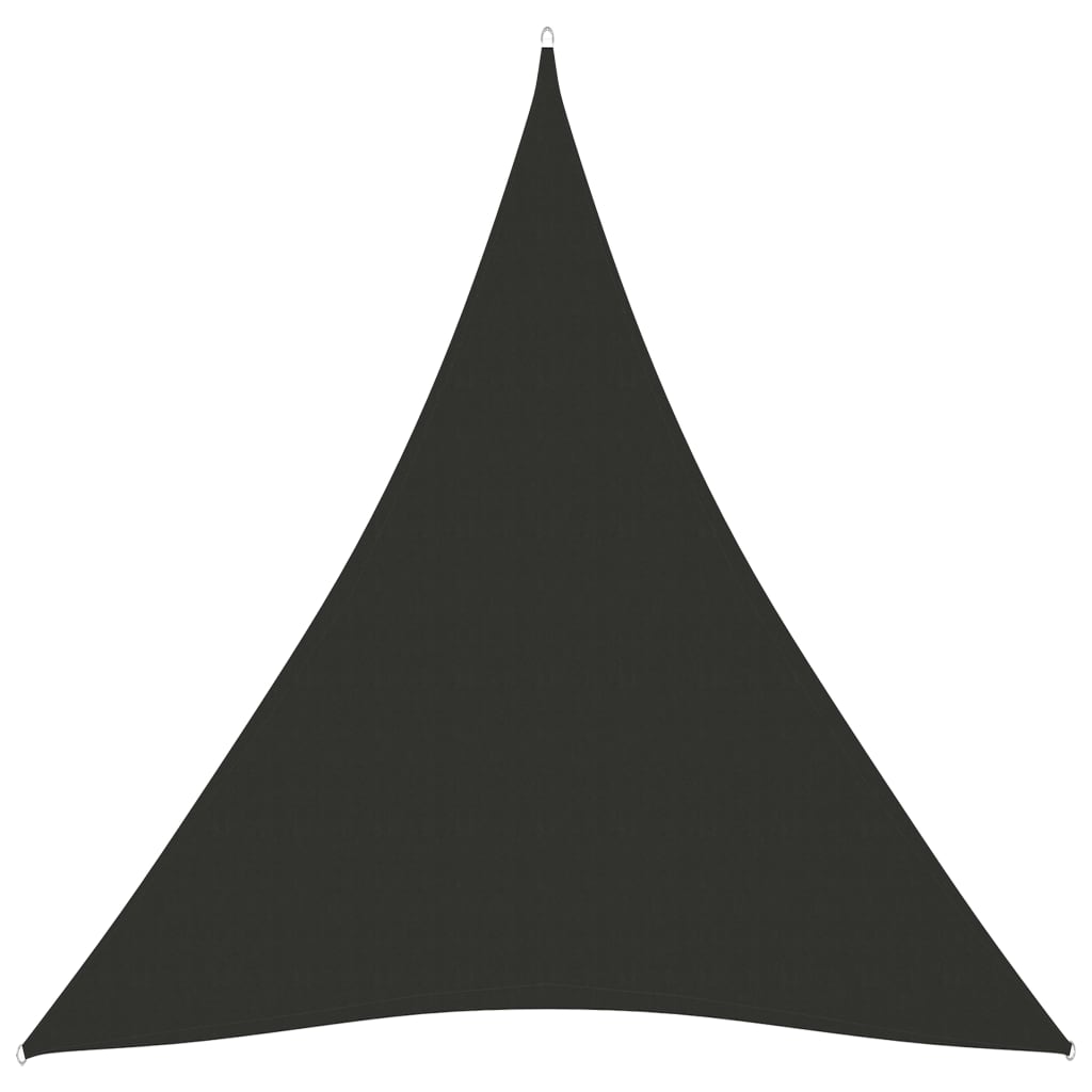 vidaXL saulessargs, 5x7x7 m, trijstūra forma, antracītpelēks audums