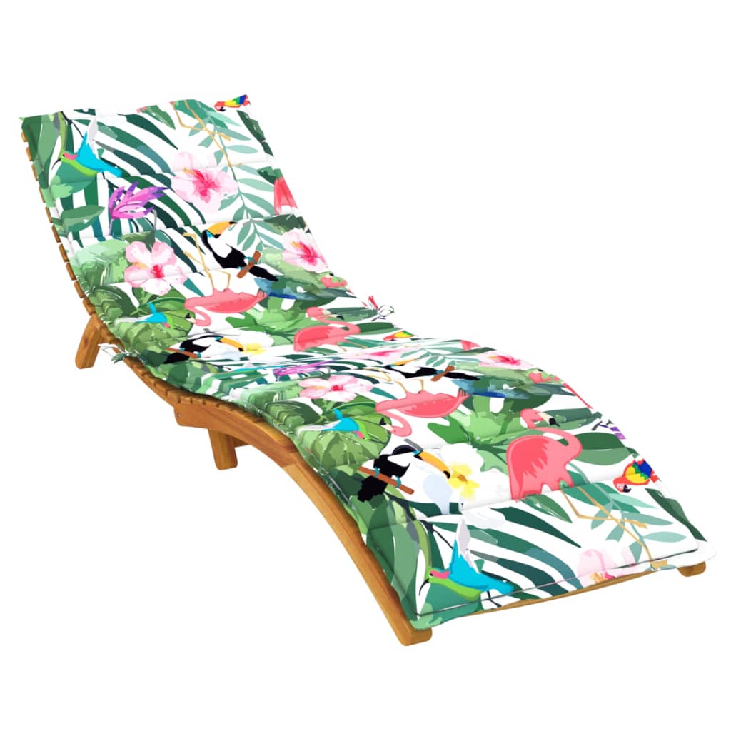 vidaXL sauļošanās krēsla matracis, krāsains audums
