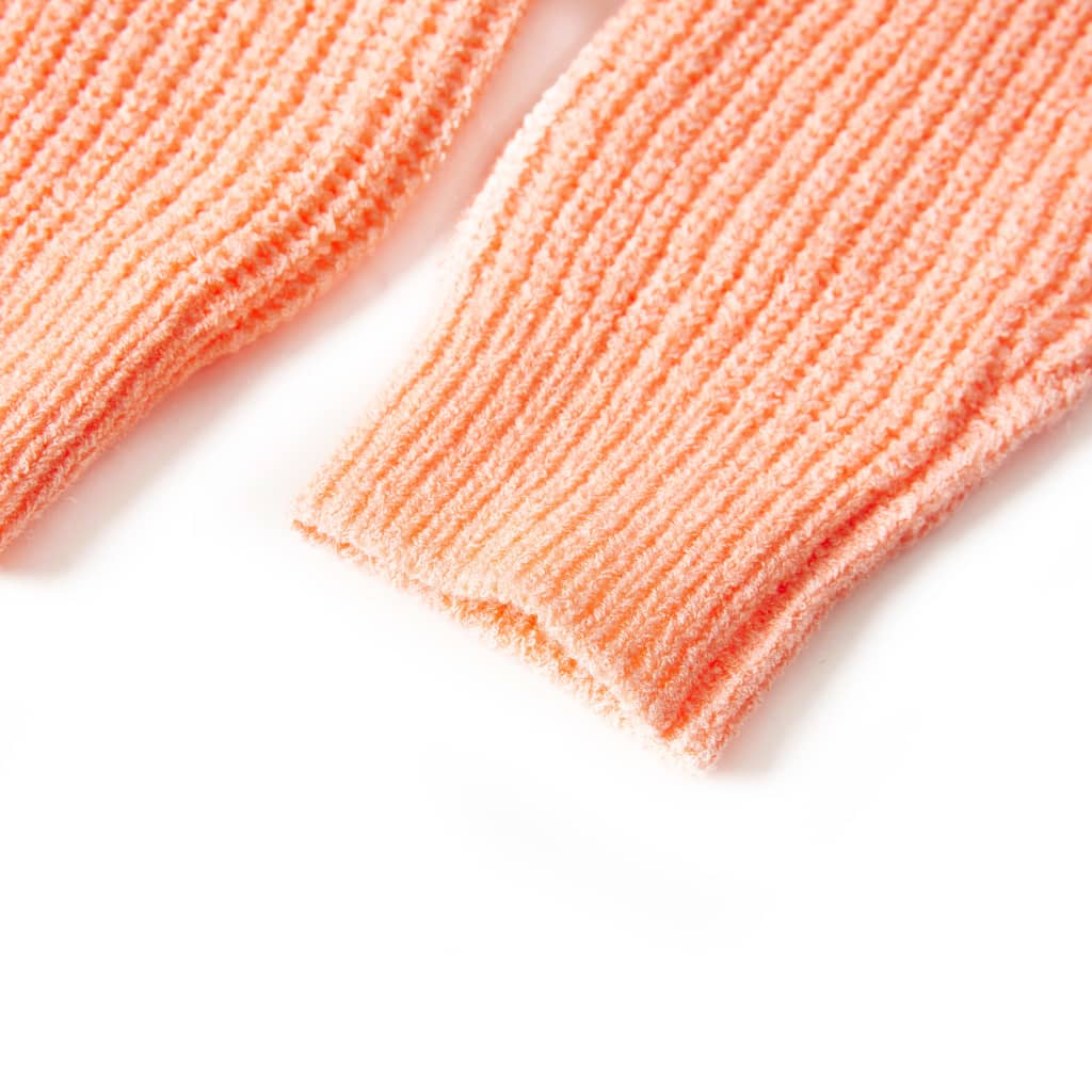 Bērnu džemperis, adīts, spilgti oranžs, 92