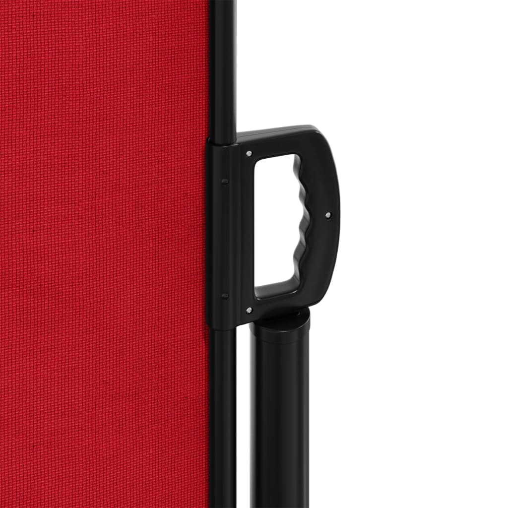 vidaXL izvelkama sānu markīze, sarkana, 220x1000 cm