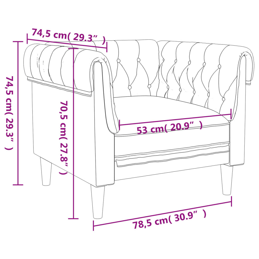 vidaXL trīsvietīgs dīvānu komplekts, brūns audums