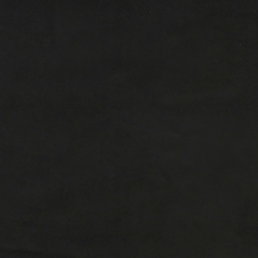 vidaXL galvgalis ar malām, melns samts, 83x23x78/88 cm