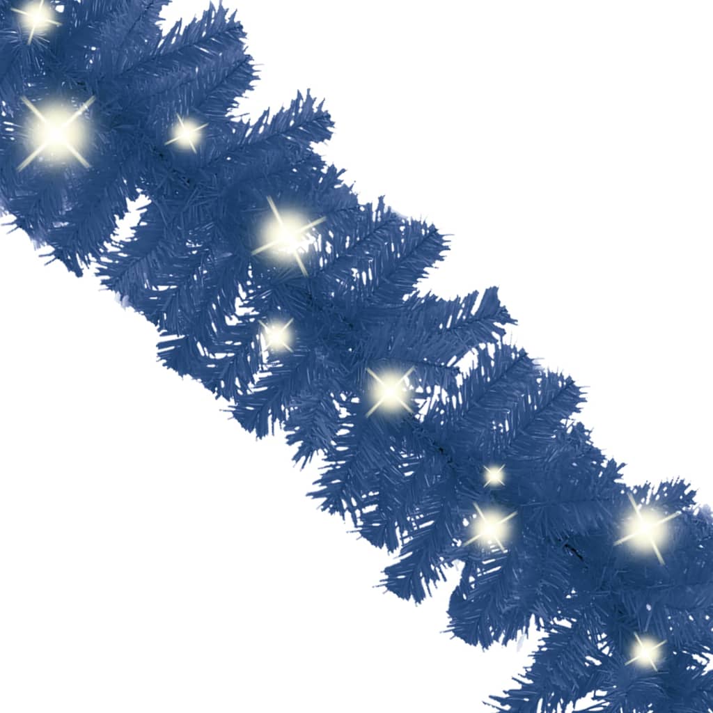 vidaXL Ziemassvētku vītne ar LED lampiņām, 10 m, zila