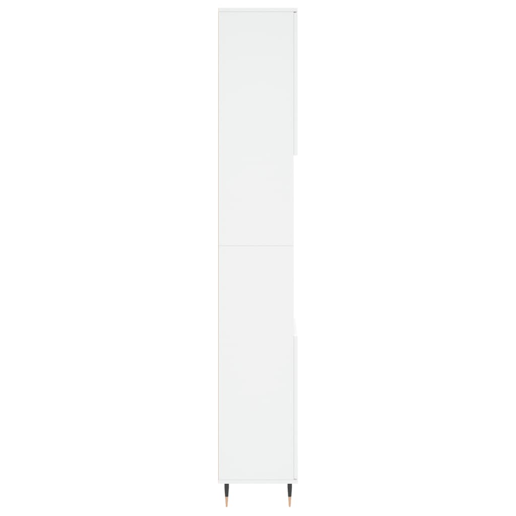 vidaXL vannasistabas skapis, balts, 30x30x190 cm, inženierijas koks