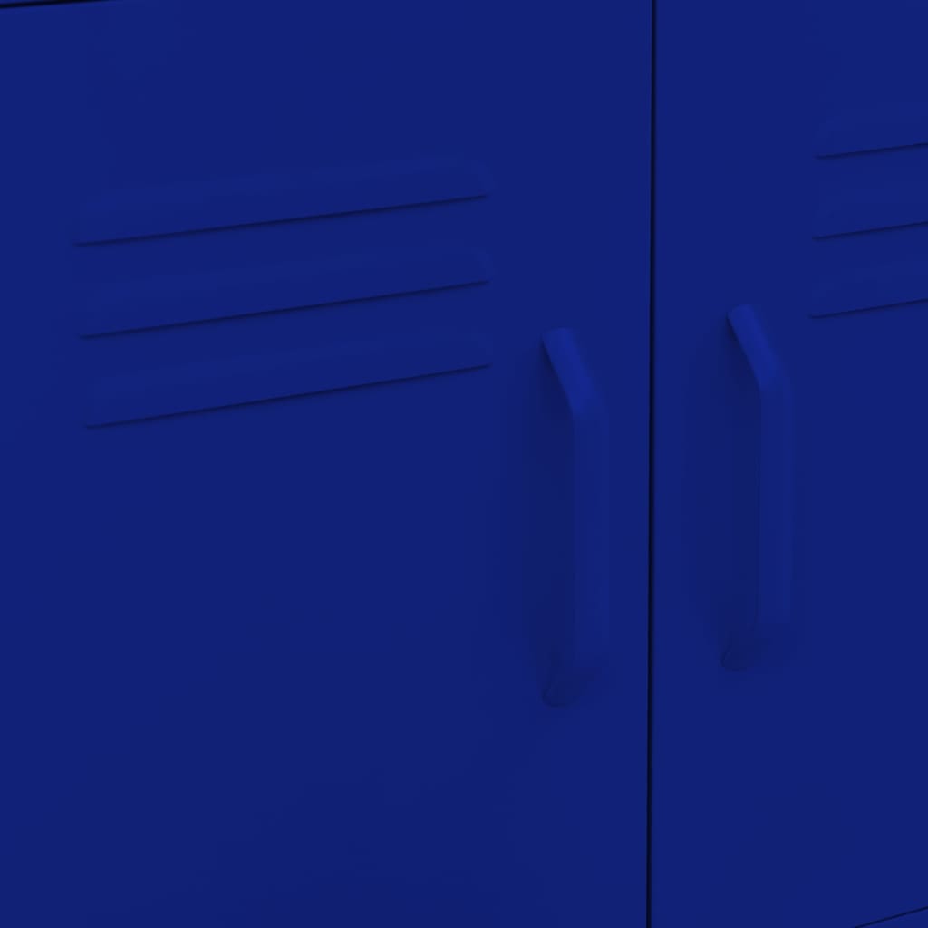 vidaXL skapītis, 60x35x56 cm, tērauds, tumši zils