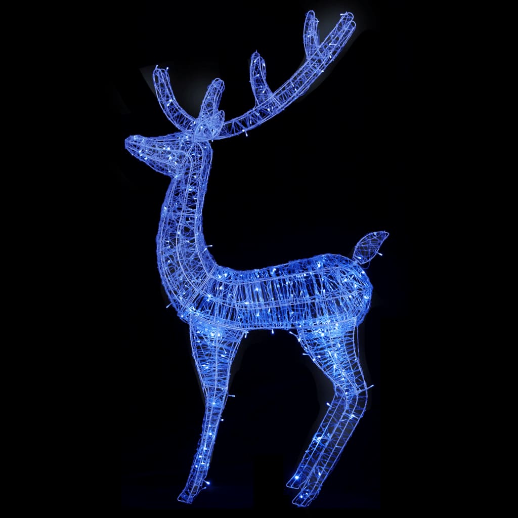 vidaXL ziemeļbriežu dekorācijas, 2 gab., 250 LED, 180 cm, akrils, XXL