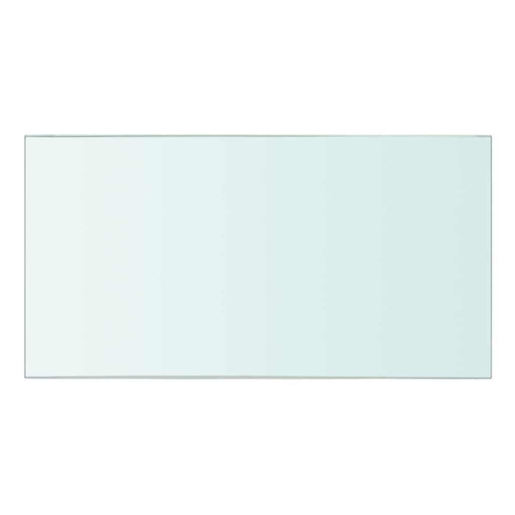 vidaXL stikla plauktu paneļi, 2 gab., 30x12 cm, caurspīdīgi