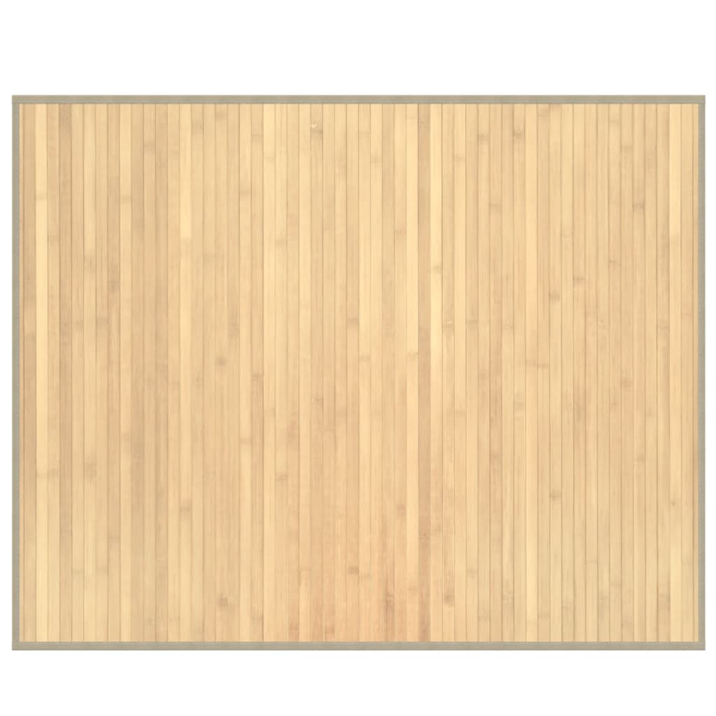 vidaXL paklājs, taisnstūra forma, dabīga krāsa, 80x100 cm, bambuss