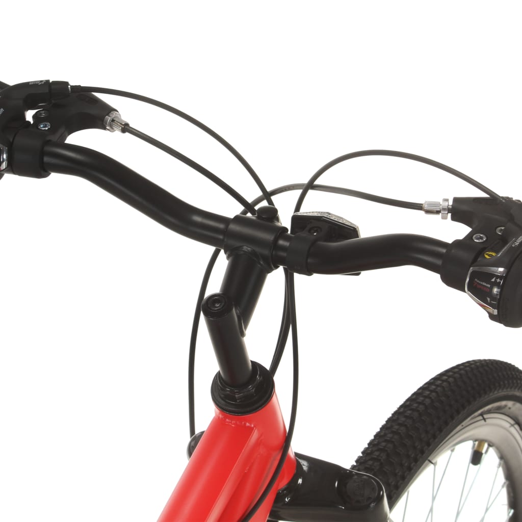 vidaXL kalnu velosipēds, 21 ātrums, 27,5'', 38 cm, sarkans