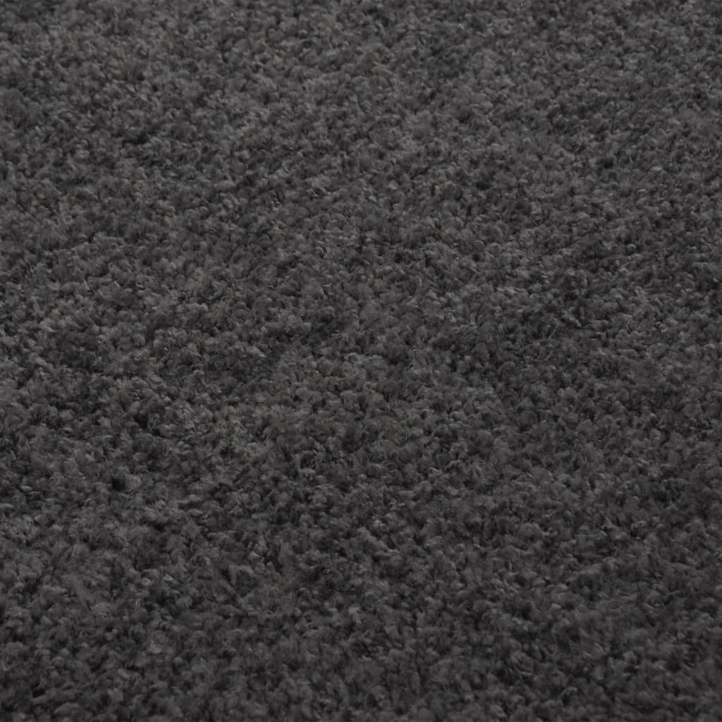 vidaXL paklājs, Shaggy, antracītpelēks, 140x200 cm
