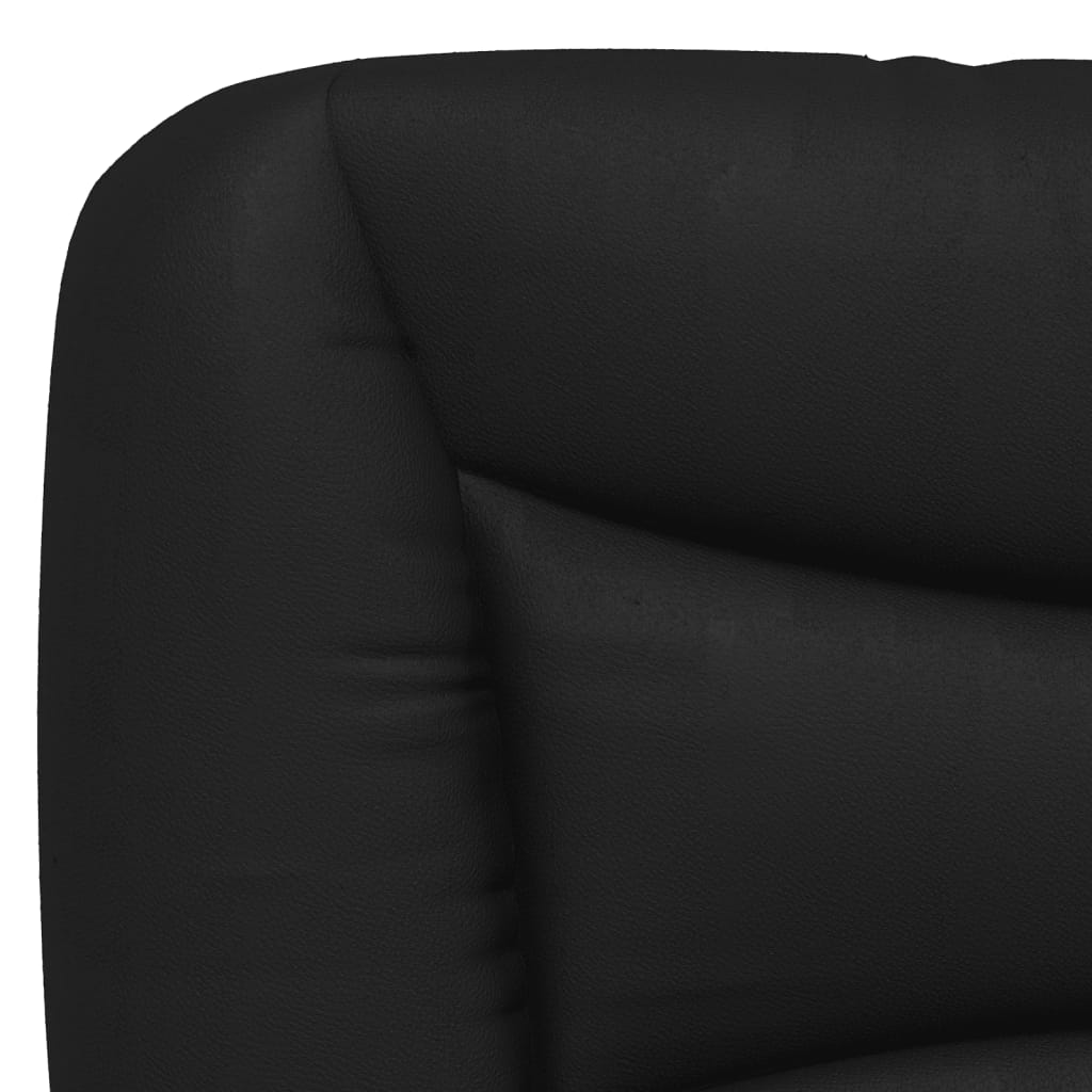 vidaXL gultas rāmis ar galvgali, melns, 90x190 cm, mākslīgā āda