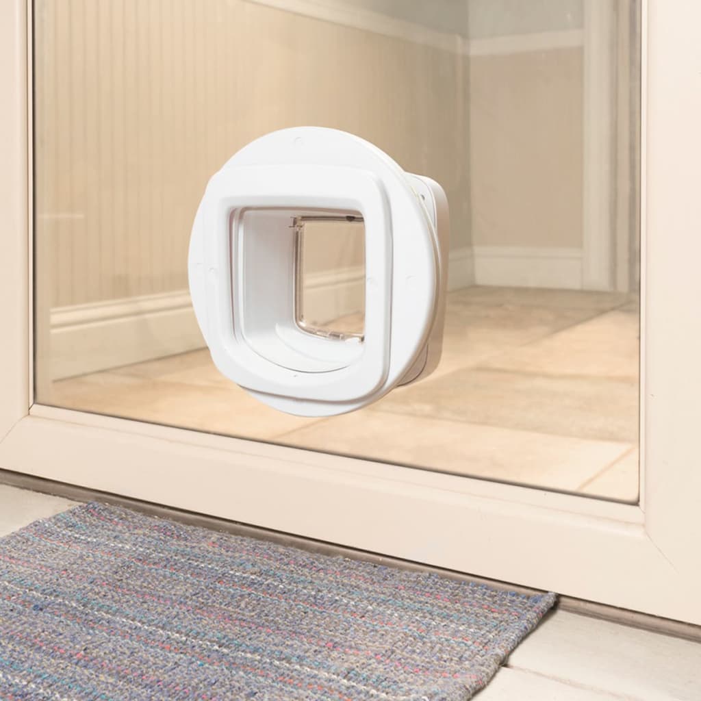 PetSafe durvis kaķiem ar mikroshēmu, baltas, PPA19-16145