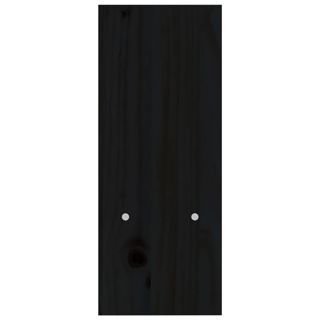 vidaXL monitora paliktnis, melns, (39-72)x17x43 cm, priedes masīvkoks