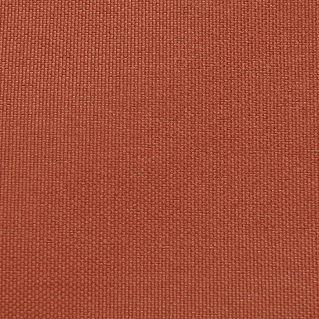 vidaXL saulessargs, 3,6x3,6x3,6 m, trijstūra forma, sarkanbrūns audums