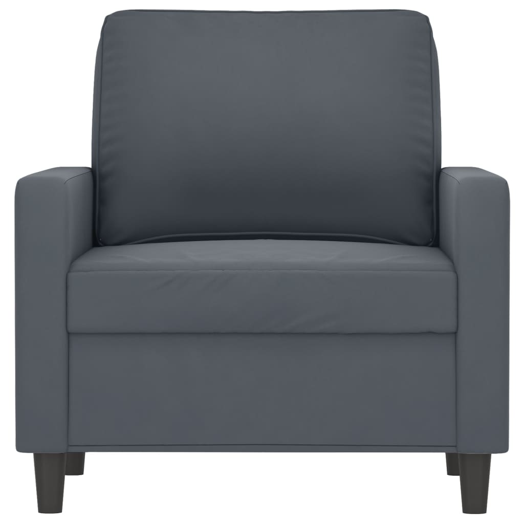 vidaXL atpūtas krēsls, tumši pelēks, 60 cm, samts