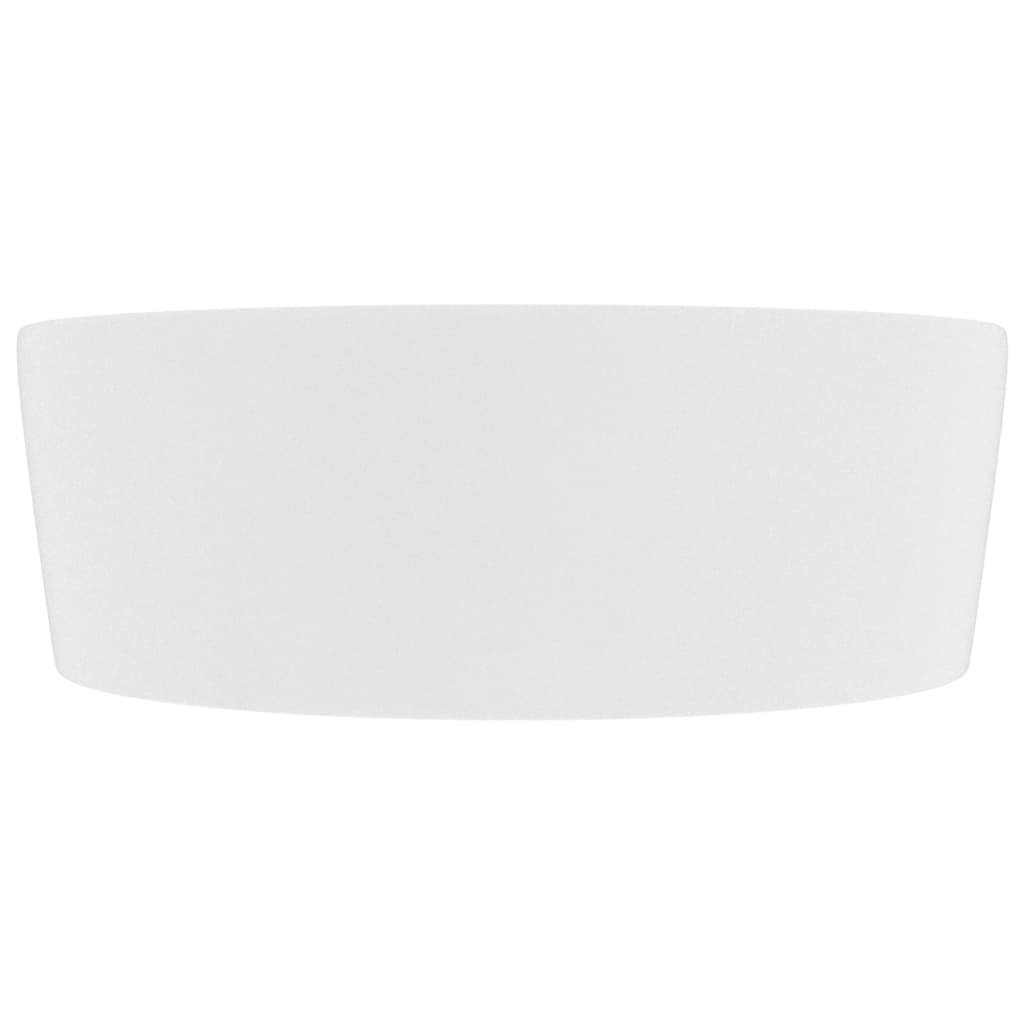 vidaXL izlietne ar noteci, 36x13 cm, matēta balta keramika