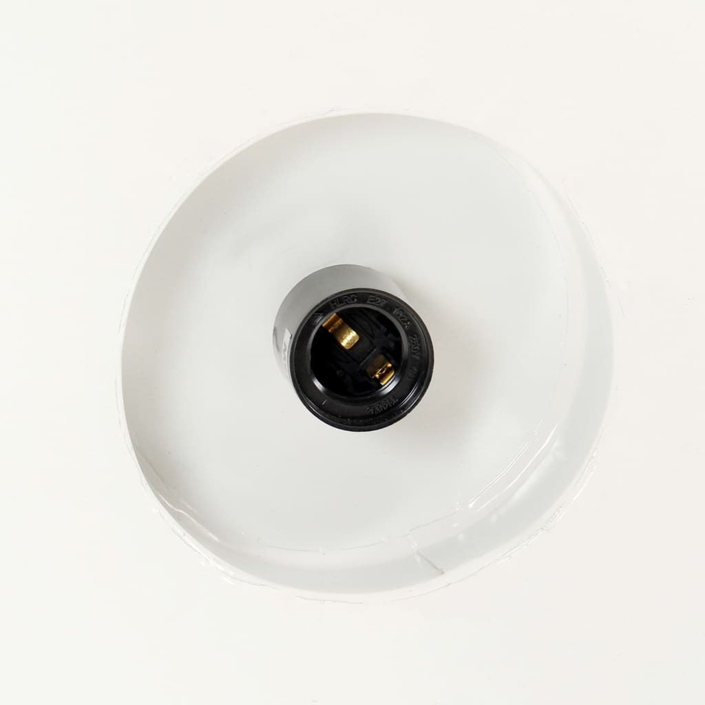vidaXL griestu lampa, industriāls dizains, balta, 42 cm, E27