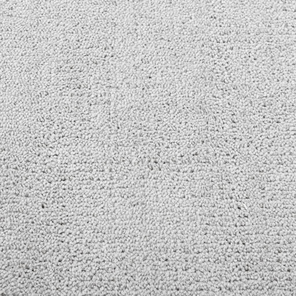vidaXL paklājs OVIEDO, īsa spalva, pelēks, Ø 160 cm