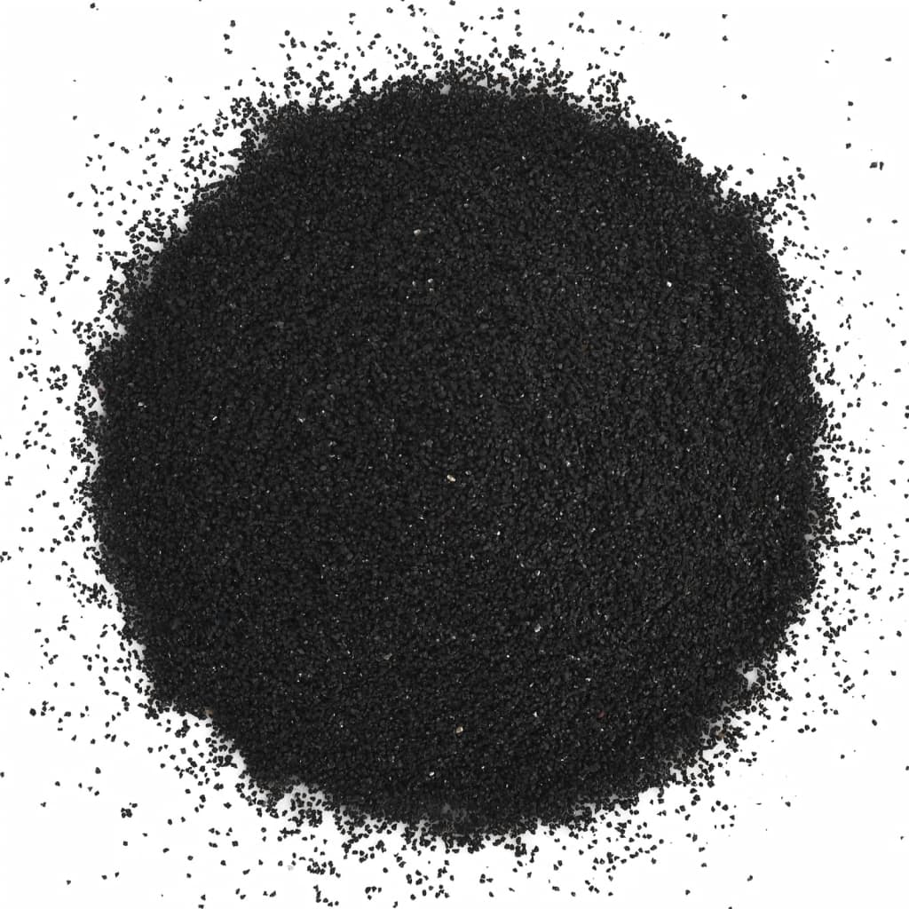 vidaXL akvārija smiltis, 25 kg, melnas, 0,2-2 mm
