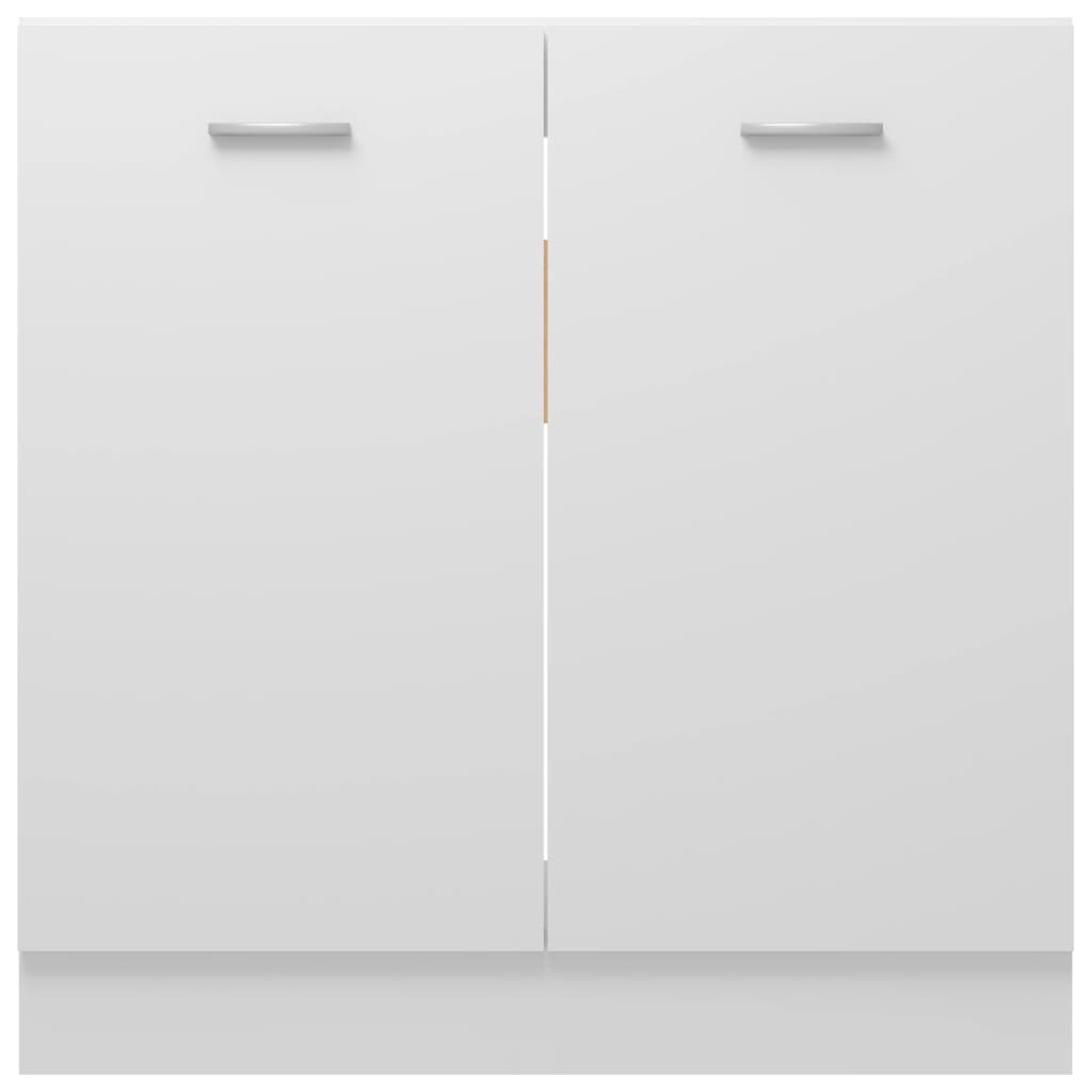 vidaXL izlietnes skapītis, balts, 80x46x81,5 cm, skaidu plāksne