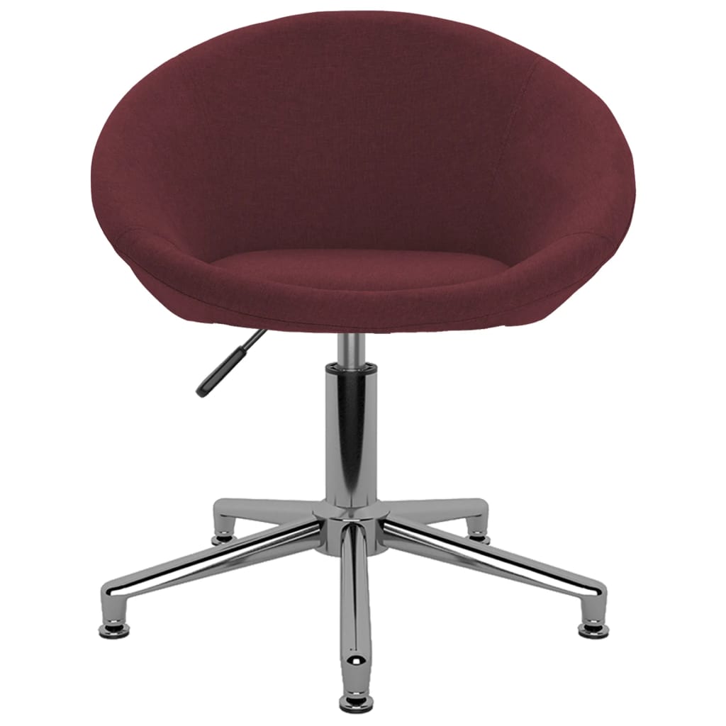 vidaXL biroja krēsls, violets audums