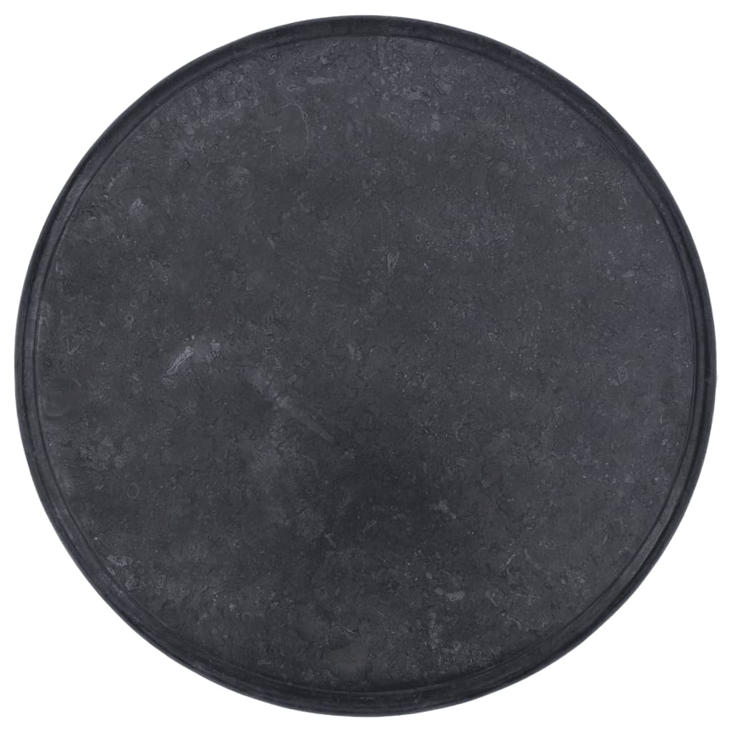 vidaXL galda virsma, Ø60x2,5 cm, melns marmors