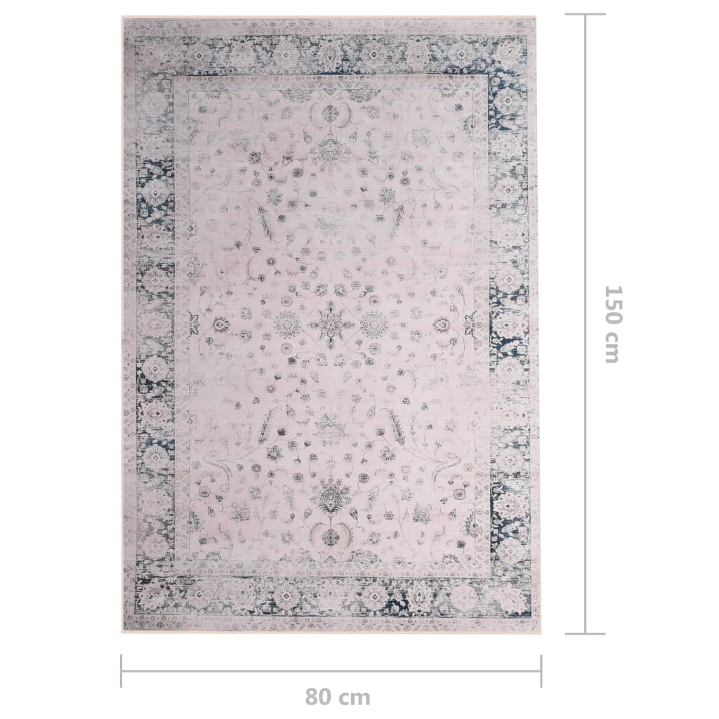 vidaXL paklājs ar apdruku, krāsains, 80x150 cm, audums
